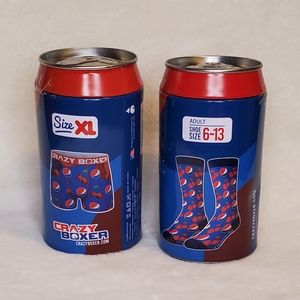 Crazy Boxer Pepsi Wild Cherry Adult Unisex Boxer Briefs with Matching Crew Socks